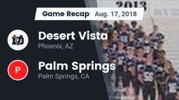 Recap: Desert Vista  vs. Palm Springs  2018