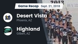 Recap: Desert Vista  vs. Highland  2018