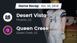 Recap: Desert Vista  vs. Queen Creek  2018