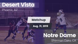 Matchup: Desert Vista High vs. Notre Dame  2019