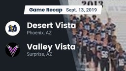 Recap: Desert Vista  vs. Valley Vista  2019