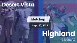 Matchup: Desert Vista High vs. Highland  2019
