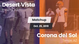 Matchup: Desert Vista High vs. Corona del Sol  2019