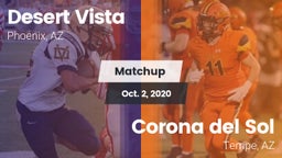 Matchup: Desert Vista High vs. Corona del Sol  2020