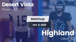 Matchup: Desert Vista High vs. Highland  2020