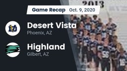 Recap: Desert Vista  vs. Highland  2020