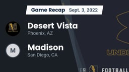 Recap: Desert Vista  vs. Madison  2022