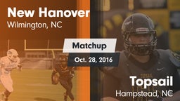 Matchup: New Hanover High vs. Topsail  2016
