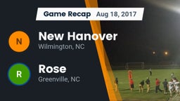Recap: New Hanover  vs. Rose  2017
