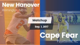 Matchup: New Hanover High vs. Cape Fear  2017