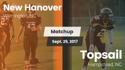 Matchup: New Hanover High vs. Topsail  2017