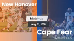 Matchup: New Hanover High vs. Cape Fear  2018