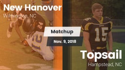 Matchup: New Hanover High vs. Topsail  2018