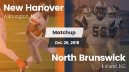 Matchup: New Hanover High vs. North Brunswick  2018