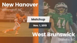Matchup: New Hanover High vs. West Brunswick  2019