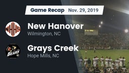 Recap: New Hanover  vs. Grays Creek  2019