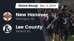 Recap: New Hanover  vs. Lee County  2019