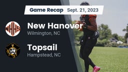 Recap: New Hanover  vs. Topsail  2023