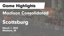 Madison Consolidated  vs Scottsburg  Game Highlights - March 1, 2023