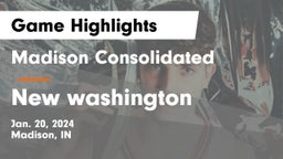 Madison Consolidated  vs New washington Game Highlights - Jan. 20, 2024