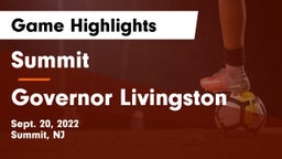 Summit  vs Governor Livingston Game Highlights - Sept. 20, 2022