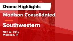 Madison Consolidated  vs Southwestern  Game Highlights - Nov 23, 2016