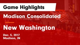 Madison Consolidated  vs New Washington  Game Highlights - Dec. 5, 2017