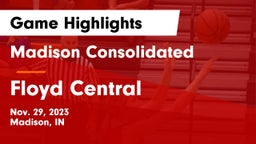 Madison Consolidated  vs Floyd Central  Game Highlights - Nov. 29, 2023