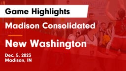 Madison Consolidated  vs New Washington  Game Highlights - Dec. 5, 2023