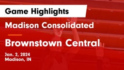 Madison Consolidated  vs Brownstown Central  Game Highlights - Jan. 2, 2024