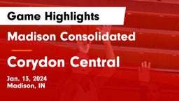 Madison Consolidated  vs Corydon Central  Game Highlights - Jan. 13, 2024