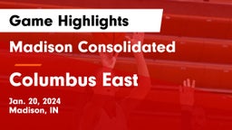 Madison Consolidated  vs Columbus East  Game Highlights - Jan. 20, 2024