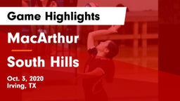 MacArthur  vs South Hills  Game Highlights - Oct. 3, 2020