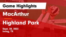 MacArthur  vs Highland Park  Game Highlights - Sept. 30, 2022