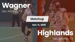 Matchup: Wagner  vs. Highlands  2019