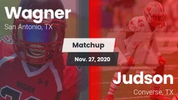 Matchup: Wagner  vs. Judson  2020