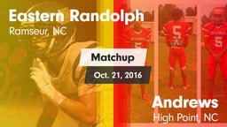 Matchup: Eastern Randolph vs. Andrews  2016