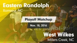 Matchup: Eastern Randolph vs. West Wilkes  2016