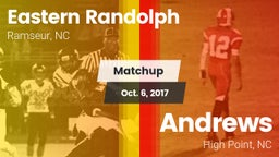 Matchup: Eastern Randolph vs. Andrews  2017