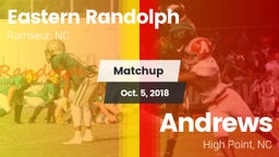Matchup: Eastern Randolph vs. Andrews  2018