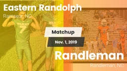 Matchup: Eastern Randolph vs. Randleman  2019