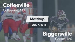 Matchup: Coffeeville High Sch vs. Biggersville  2016