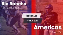 Matchup: Rio Rancho High vs. Americas  2017