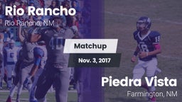 Matchup: Rio Rancho High vs. Piedra Vista  2017