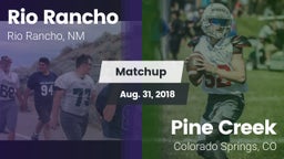 Matchup: Rio Rancho High vs. Pine Creek  2018