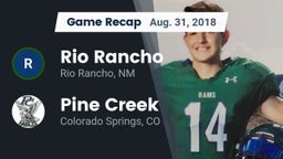 Recap: Rio Rancho  vs. Pine Creek  2018