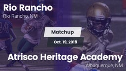 Matchup: Rio Rancho High vs. Atrisco Heritage Academy  2018