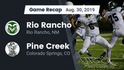 Recap: Rio Rancho  vs. Pine Creek  2019