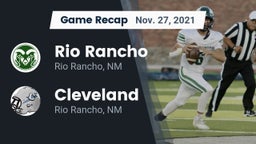 Recap: Rio Rancho  vs. Cleveland  2021