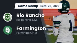 Recap: Rio Rancho  vs. Farmington  2022